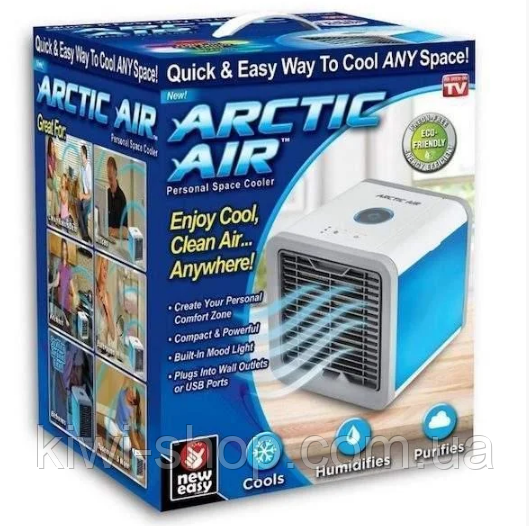 Мобильный (мини) кондиционер Arctic Air с LED-подсветкой, увлажнитель воздуха, охладитель воздуха - фото 8 - id-p1211742154