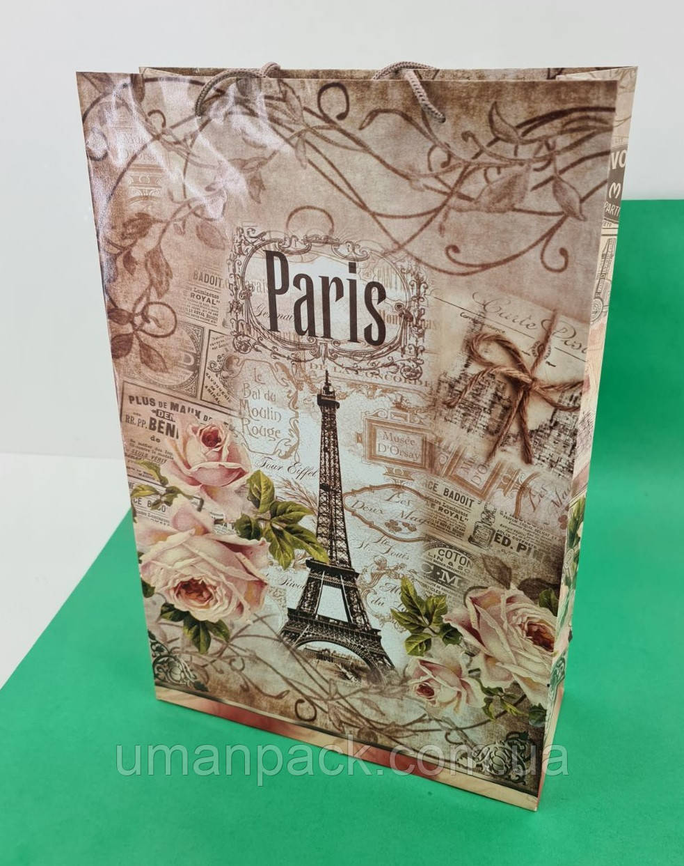 Пакет паперовий гігант вертикальний30х42х12) (артGV-036) (12 шт.)