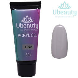 Акригель UBEAUTY, Clear/Прозорий, Тюбик 60 мл