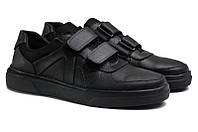 Чоловічі кросівки з натуральної шкіри GX 55 Black р. 46 47 48 49 50