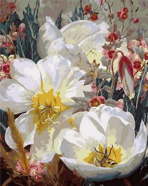 Картина за номерами 40х50 см Mariposa Білосніжні лілеї Художник Елізабет Хорнинг (Q 1059), фото 1