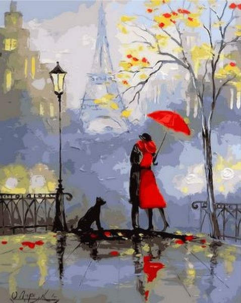 Картина за номерами 40х50 см Mariposa Романтика Парижа Художник Дарчук Ольга (Q 899), фото 1