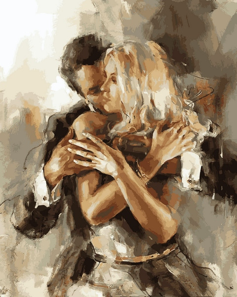 Картина за номерами 40х50 см Mariposa Закохана пара Художник Анна Разумовська (Q 2216), фото 1