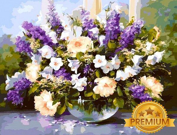 Картина за номерами 40х50 см Babylon Premium (кольоровий полотно + лак) Аромат весни Художник Хайнц