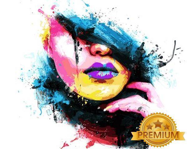 Картина за номерами 40х50 см Babylon Premium (кольоровий полотно + лак) Мода Художник Патріс Мурчиано (NB