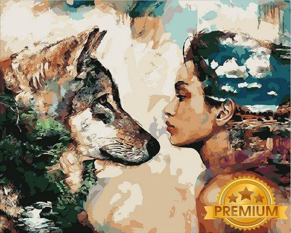 Картина за номерами 40х50 см Babylon Premium (кольоровий полотно + лак) Однієї крові Художник Димитра Мілан