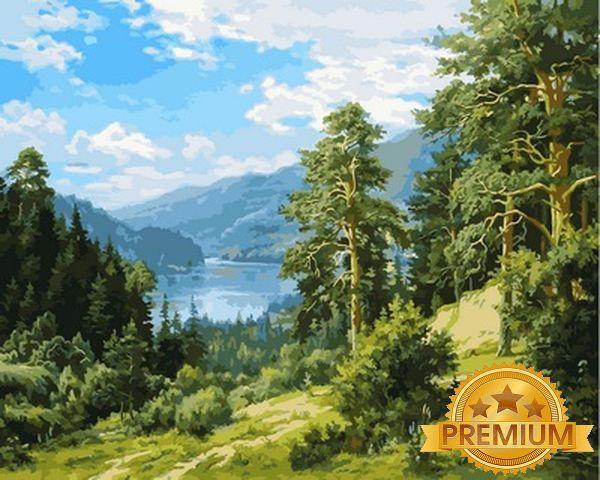Картина за номерами 40х50 см Babylon Premium (кольоровий полотно + лак) Спогад про Сибіру Художник Сергій