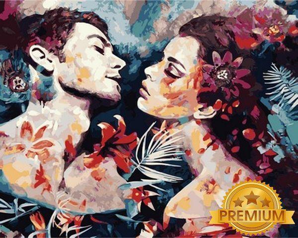 Картина за номерами 40х50 см Babylon Premium (кольоровий полотно + лак) Нероздільні Художник Димитра Мілан