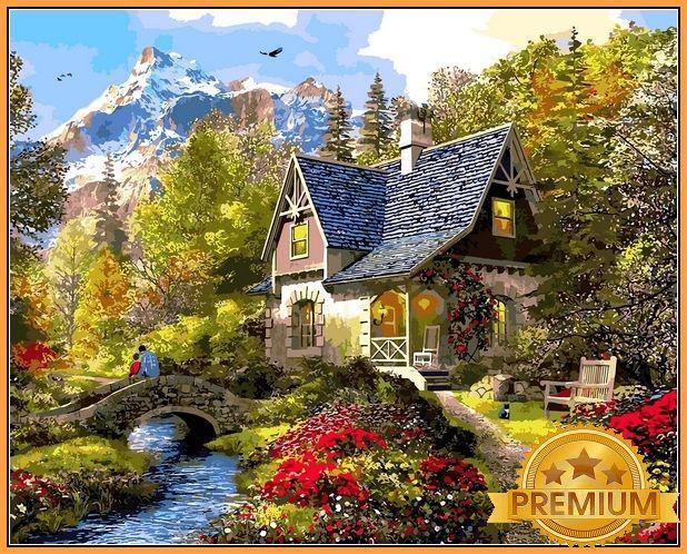 Картина за номерами 40х50 см Babylon Premium (кольоровий полотно + лак) Північне Ранок Художник Домінік
