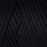 Нитки пряжа для в'язання трикотажна MACRAME CORD 3MM Макраме Корд 3мм № 750 - чорний