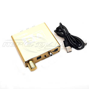 Конвертер звуку Digital to Analog Audio (цифра в аналог) з регулятором, преміум, фото 3