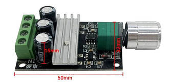ШІМ-контролер. Керування швидкістю двигуна постійного струму з регулюванням 6-28 В 3 А