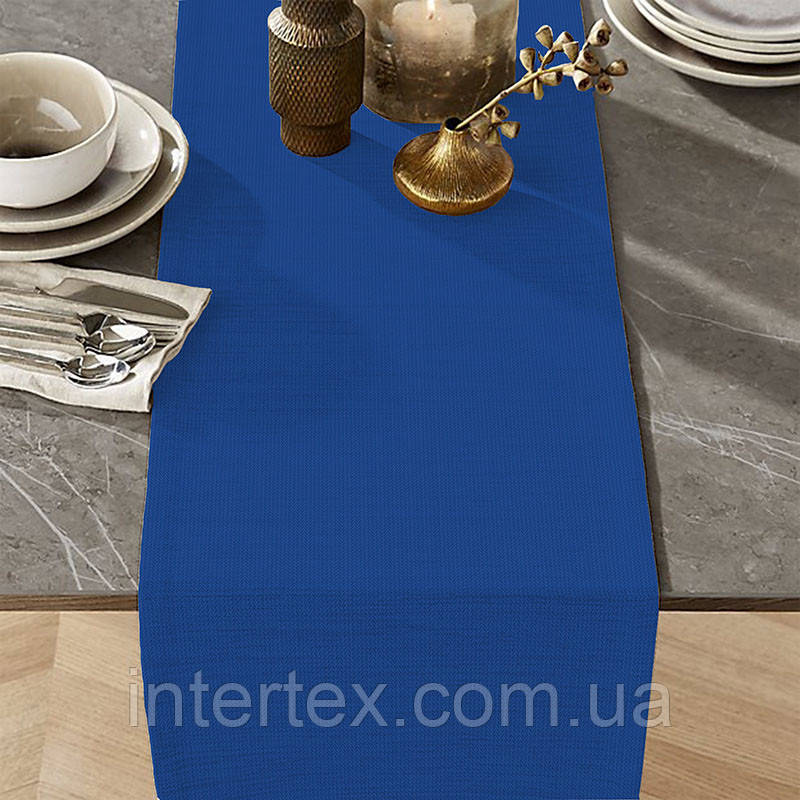 Доріжка на стіл (раннер) "Синій" 140х47см