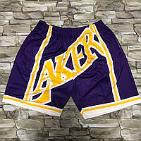 Фиолетовые Баскетбольные шорты Лейкерс Mitchell & Ness NBA Big Face команда Lakers шорты