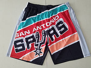Баскетбольні шорти Сан Антоніо Сперс Mitchell&Ness NBA Big Face команда San Antonio Spurs шорти
