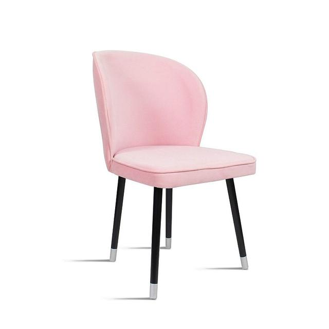 Дизайнерский стул с хромированными наконечниками на ножках