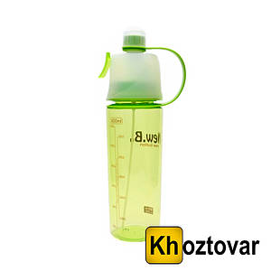 Спрей-пляшка для спорту New Button  ⁇  600 ml Зелений