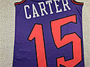 Фіолетова баскетбольна майка Carter 15 Торонто Репторз Mitchell&Ness NBA Big Face Картер джерсі, фото 3