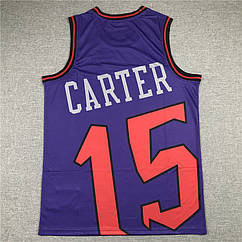 Фіолетова баскетбольна майка Carter 15 Торонто Репторз Mitchell&Ness NBA Big Face Картер джерсі