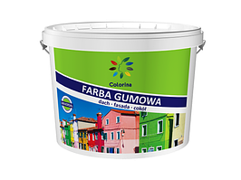 Фарба гумова для дахів і цоколів Colorina жовта RAL 1021 6 кг