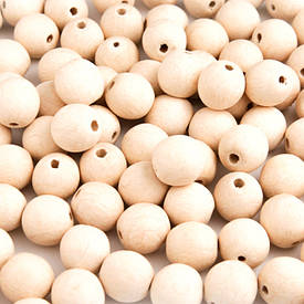 Дерев'яні бусини без покриття