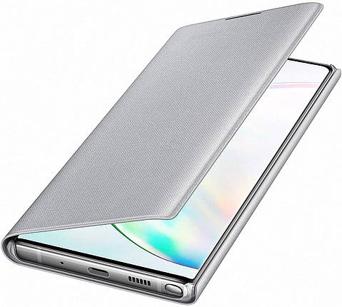 Чохол-книжка LED View Cover (Silver) EF-NN975PSEGRU для Samsung Galaxy Note 10 Plus Оригінал, фото 2