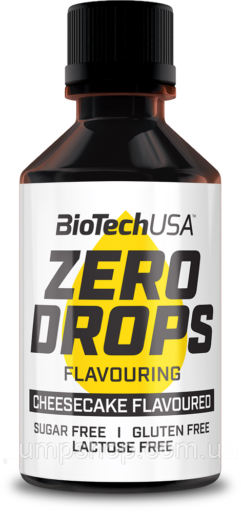 Підсолоджувач нуль калорій Biotech USA Zero Drops 50 мл ( чизкейк )