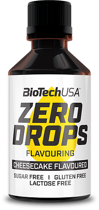 Підсолоджувач нуль калорій Biotech USA Zero Drops 50 мл ( чизкейк ), фото 2