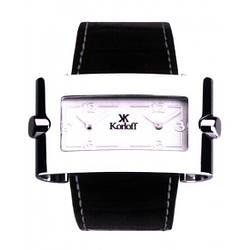 Годинники наручні Korloff GKH1/WP9 кварцові, унісекс, GMT, ремінець з натуральної шкіри алігатора