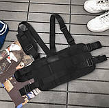 Нагрудна сумка HGUL+BAG  6410 чорна, фото 3
