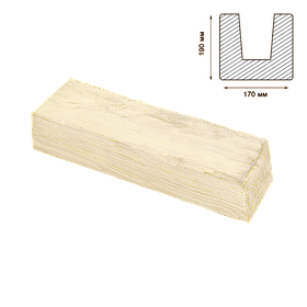 Балка Decowood модерн 17х19см біла