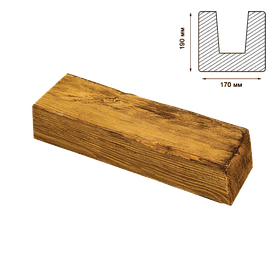 Балка Decowood модерн 17х19см світла
