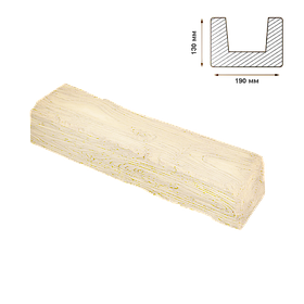 Балка Decowood рустик 17х19см біла