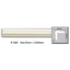Кутовий плінтус Harmony K1201F (45х45)мм гнучкий