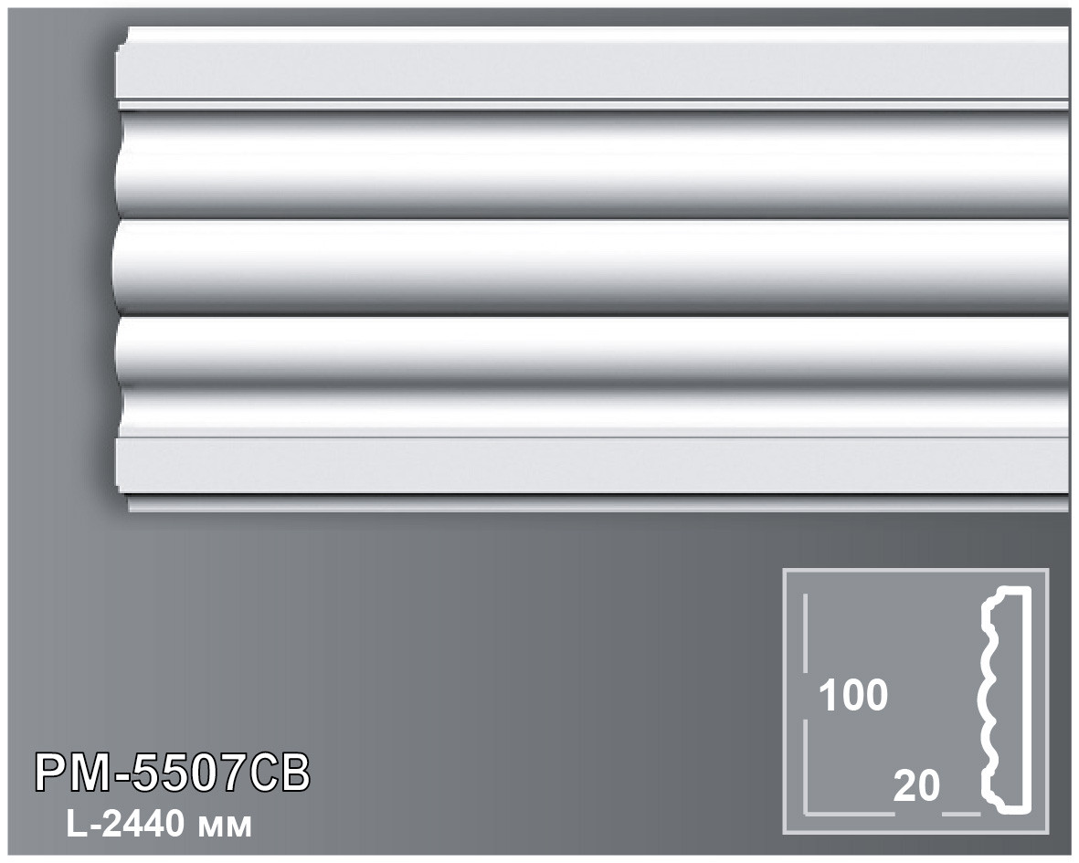 Молдинг Perimeter PM5507CB (100x20)мм