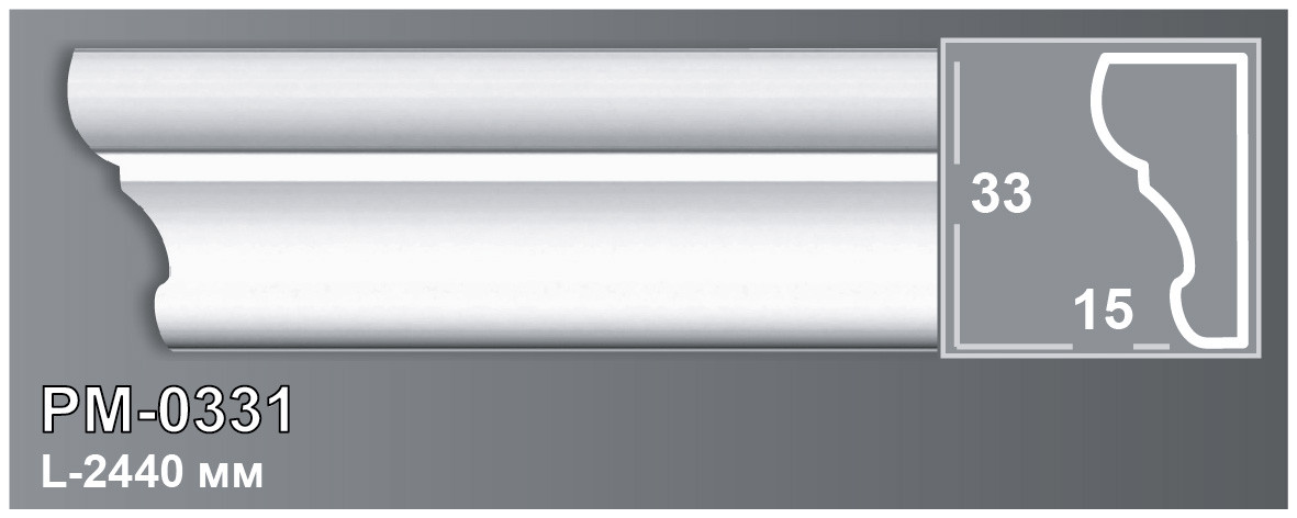 Молдинг Perimeter PM0331 (33x15)мм