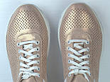 Золотисті кросівки шкіряні перфорація літнє жіноче взуття Rosso Avangard Mozza Gold Perf, фото 9
