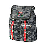 Рюкзак молодіжний YES T-71 Double up сірий/червоний 558360, фото 2