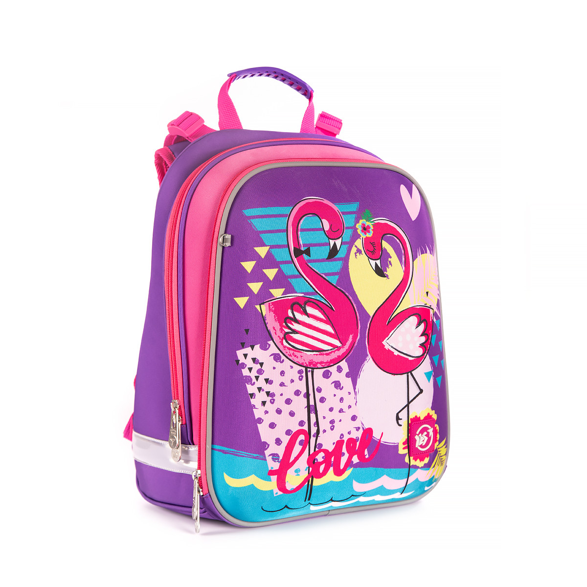 Рюкзак шкільний каркасний YES H -12 Flamingo 558017