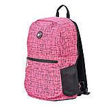 Рюкзак молодіжний YES R-09 Сompact Reflective рожевий 558506, фото 2