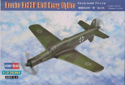 Dornier Do335 Pfeil. Збірна модель літака в масштабі 1/72. HOBBY BOSS 80293, фото 1