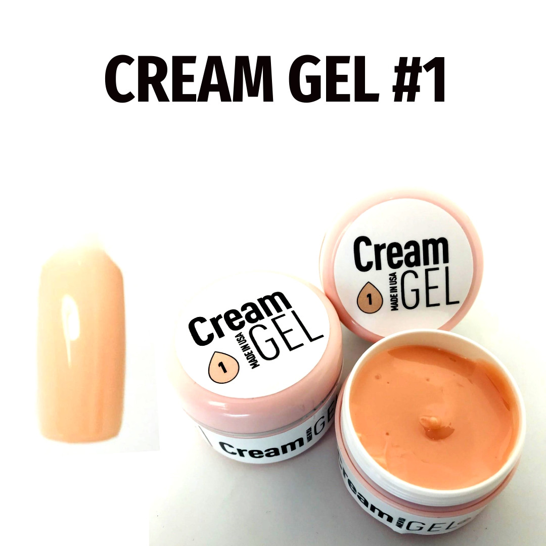 Крем гель ніжно персиковий gel cream light peach #1 15 ml
