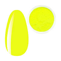 Пигмент Лимонный неон, ярко жёлтый, Яркие неоновые пигменты, неоновая втирка, для дизайна ногтей, баночка