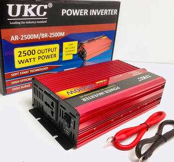 Перетворювач AC/DC UKC AR-2500M/3052 12 V / 220 V / 2500 WAT (10 шт./ясть)