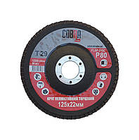 Круг лепестковый шлифовальный торцевой "COBRA" 125x22 р100 T29 (конический профиль)