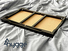 Дерев'яний столик-піднос для сніданку в ліжко HyggeTM Vanlig, венге daymart, фото 4