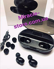 Бездротові Bluetooth-навушники з дисплеєм,Ttrue stereo black tws 2500 акумулятор, фото 3