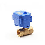 Кульовий кран з електроприводом CWX-15, CR04, 12В, 1дюйм, фото 2