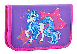 Пенал твердий Smart одинарний з двома клапанами Unicorn 20.5*13*3.6 531701