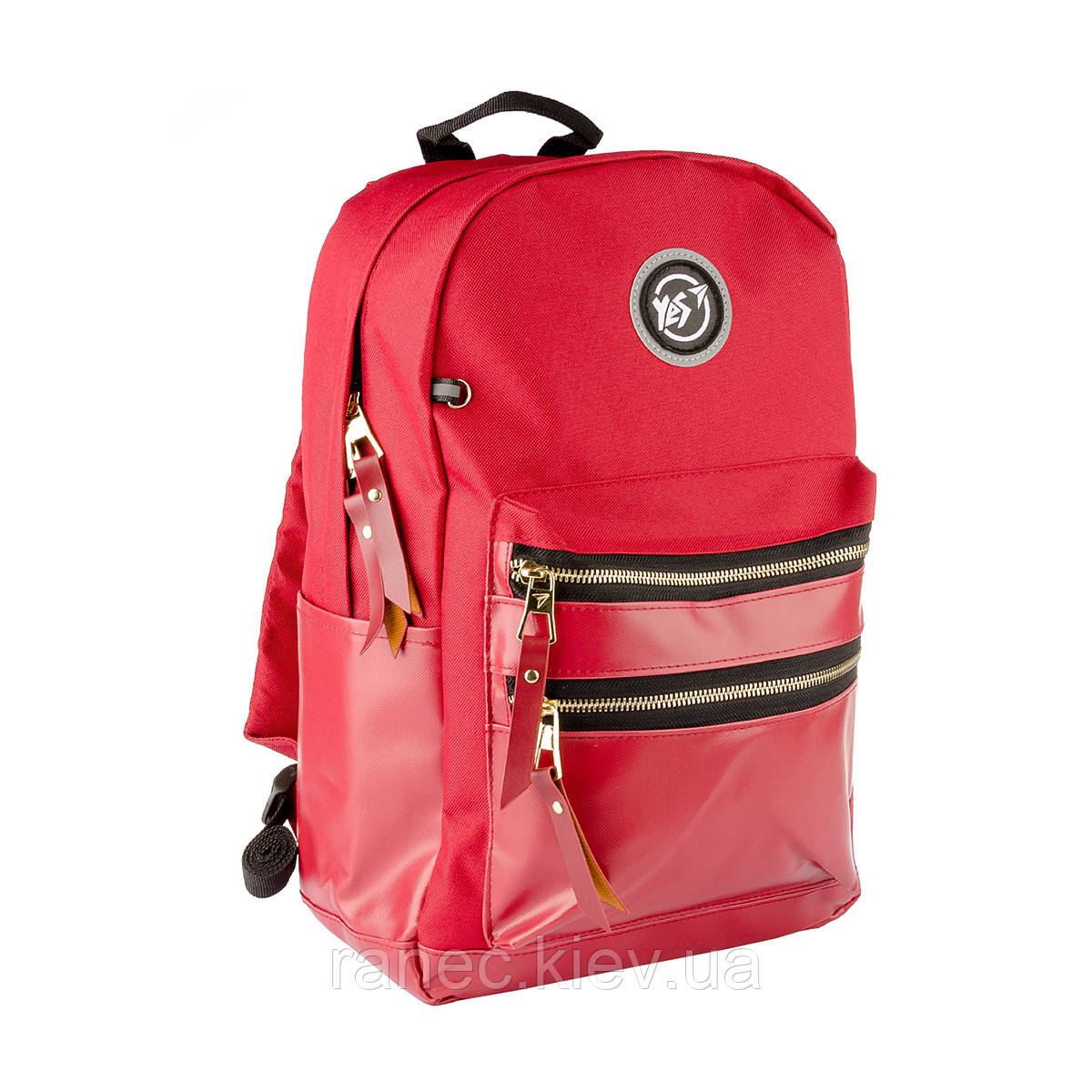 Рюкзак молодіжний YES T-100 Double бордовий 558402, фото 1